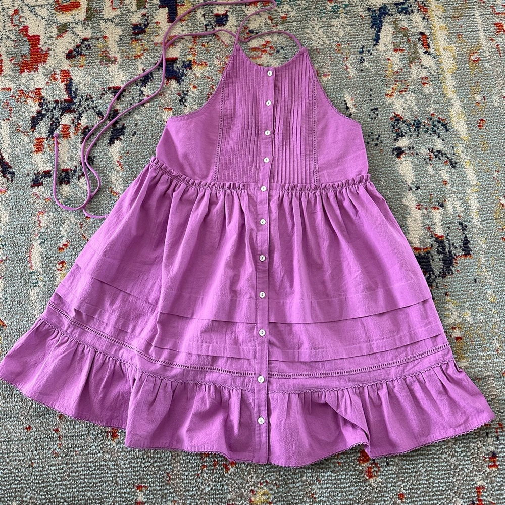 Free People Purple Halter Dress